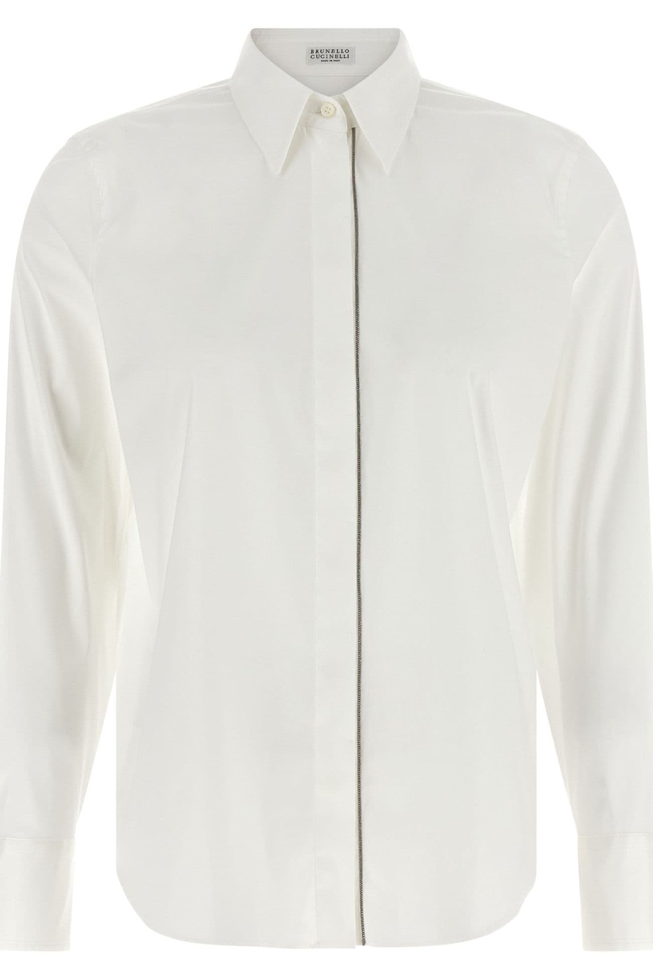 Brunello Cucinelli White Cotton Blouse — White 2