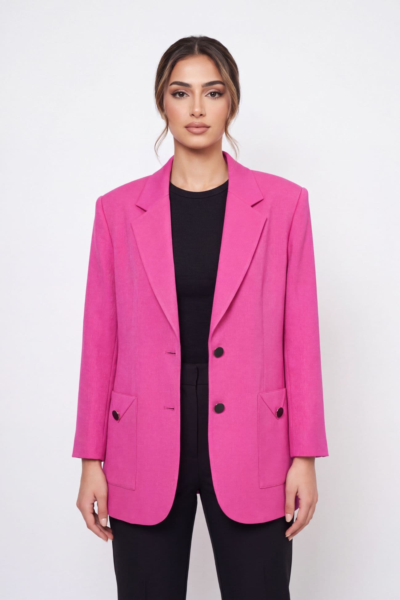 Fushia Majesty Shimmer Blazer — Fuchsia 2
