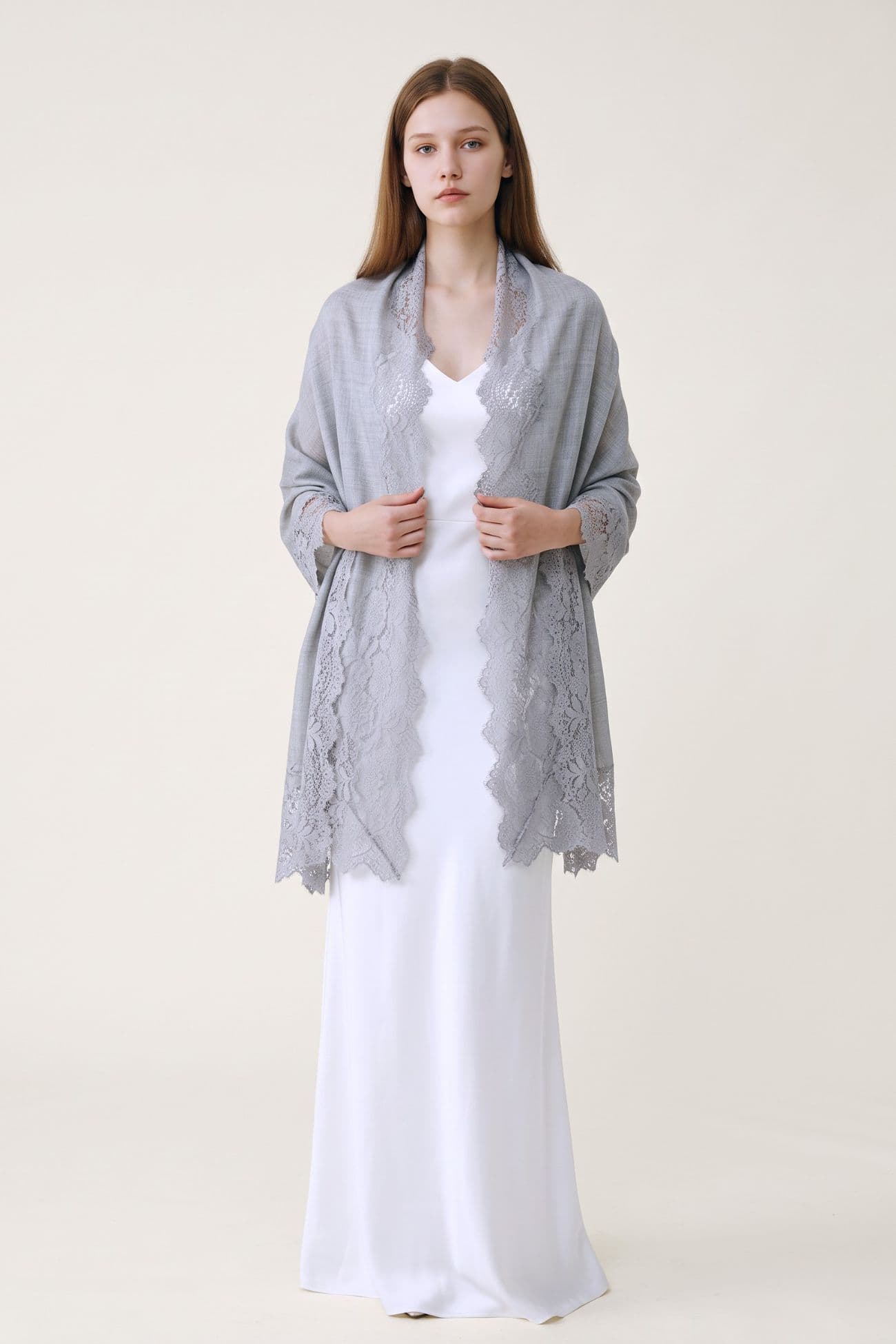 Lace Valentino Shawl — Blue 2